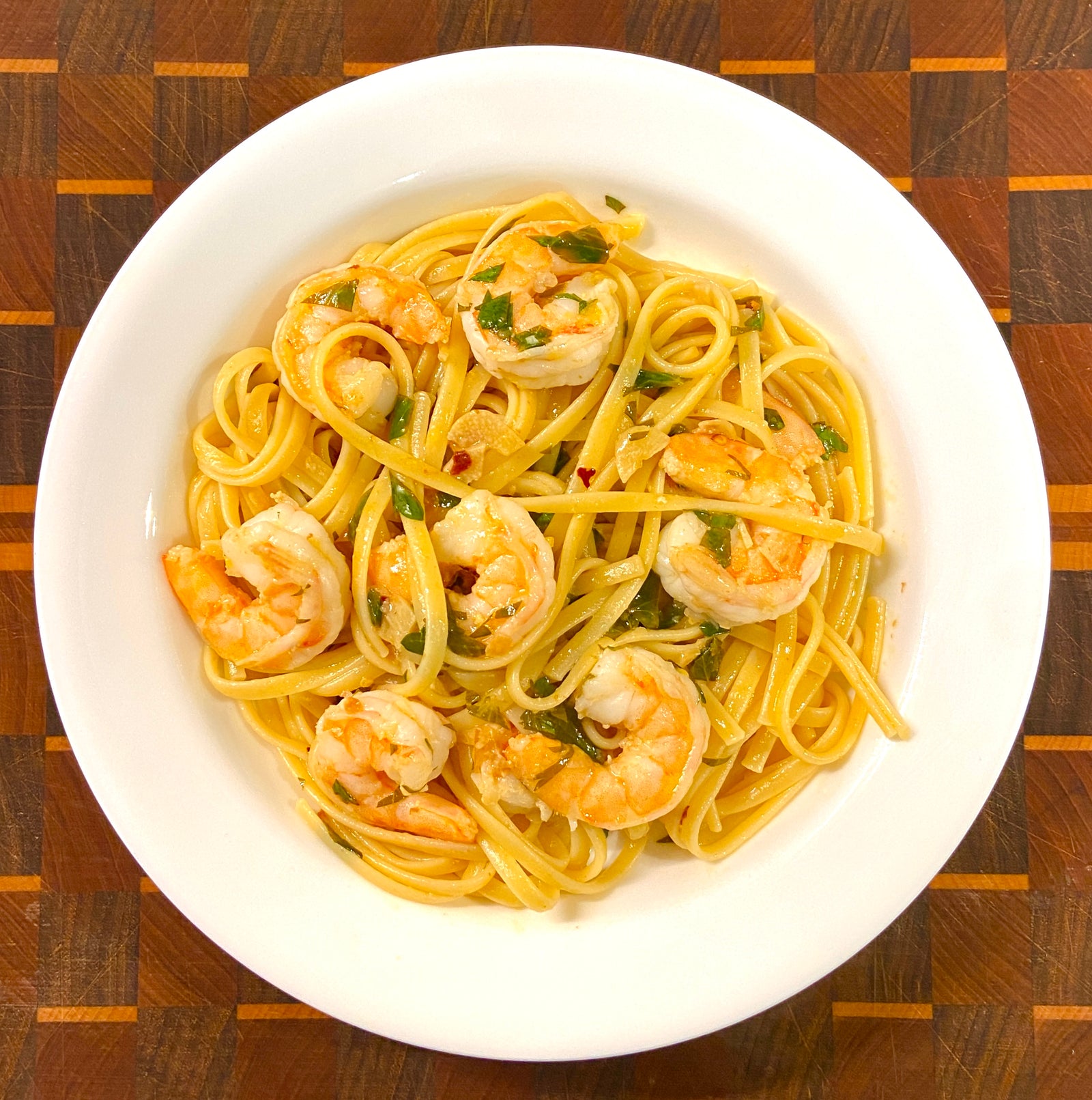 Lemon Garlic Biancolilla Shrimp