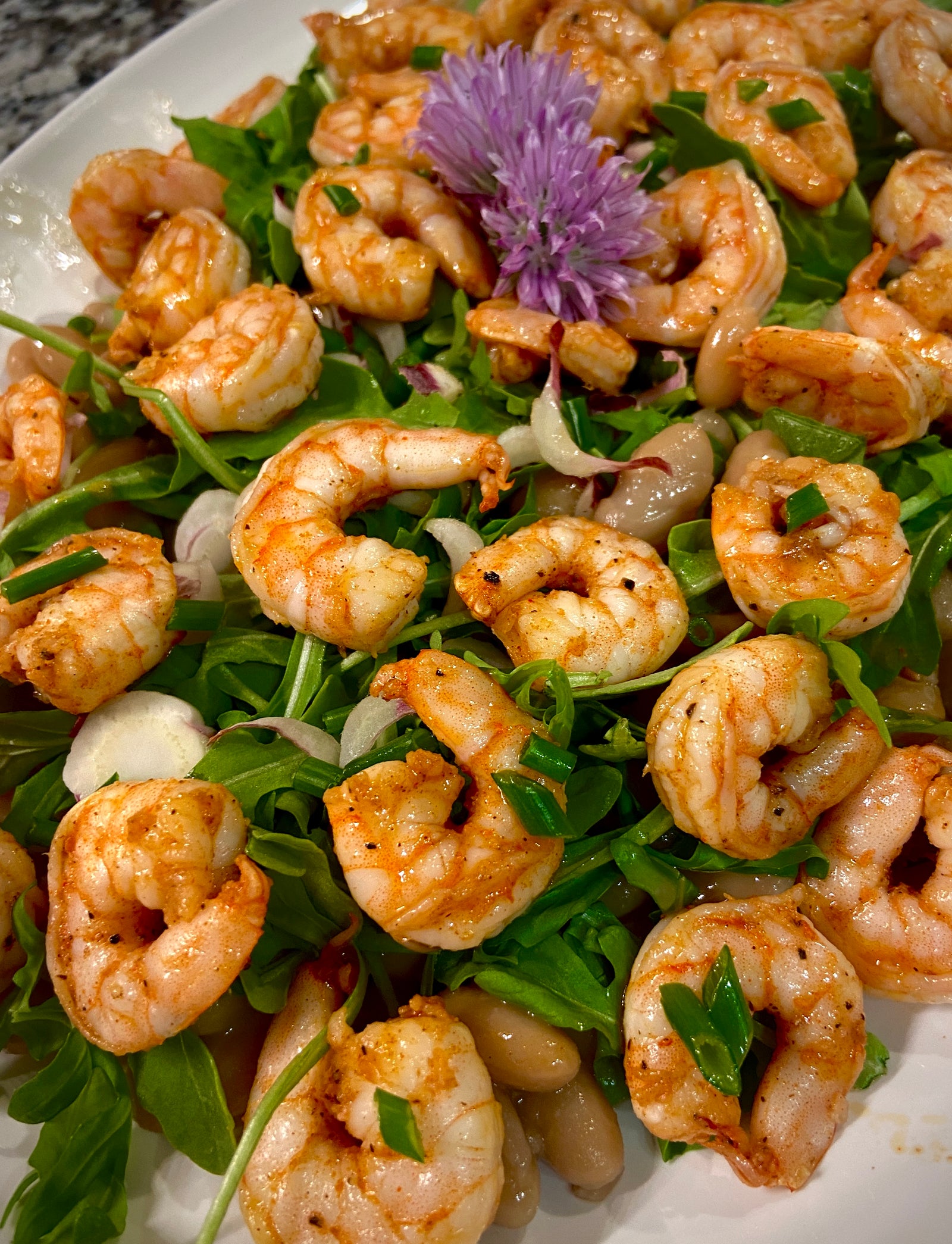 Spiced Shrimp and Bean Salad