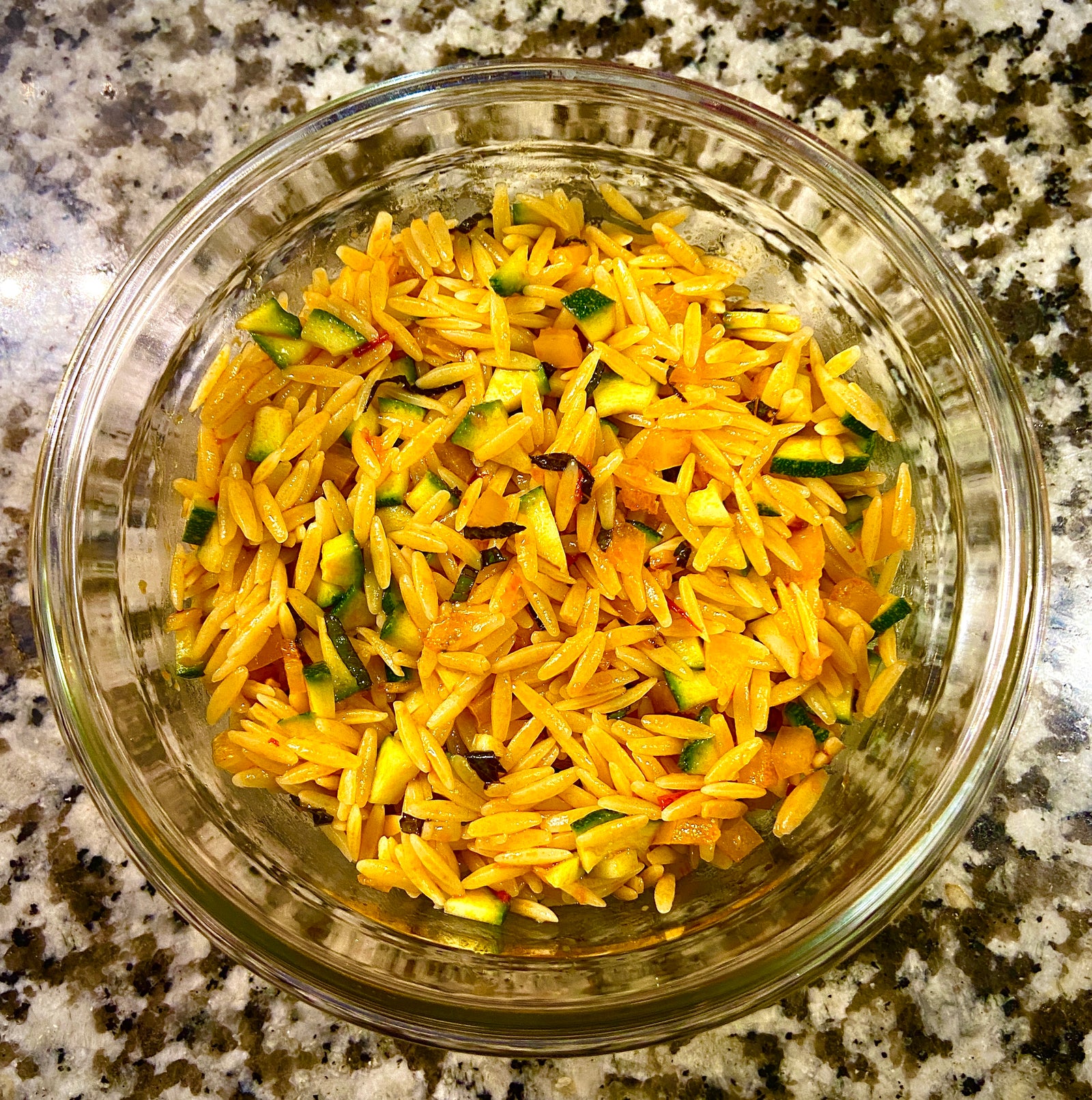 Orzo Salad with Harissa and Nocellara