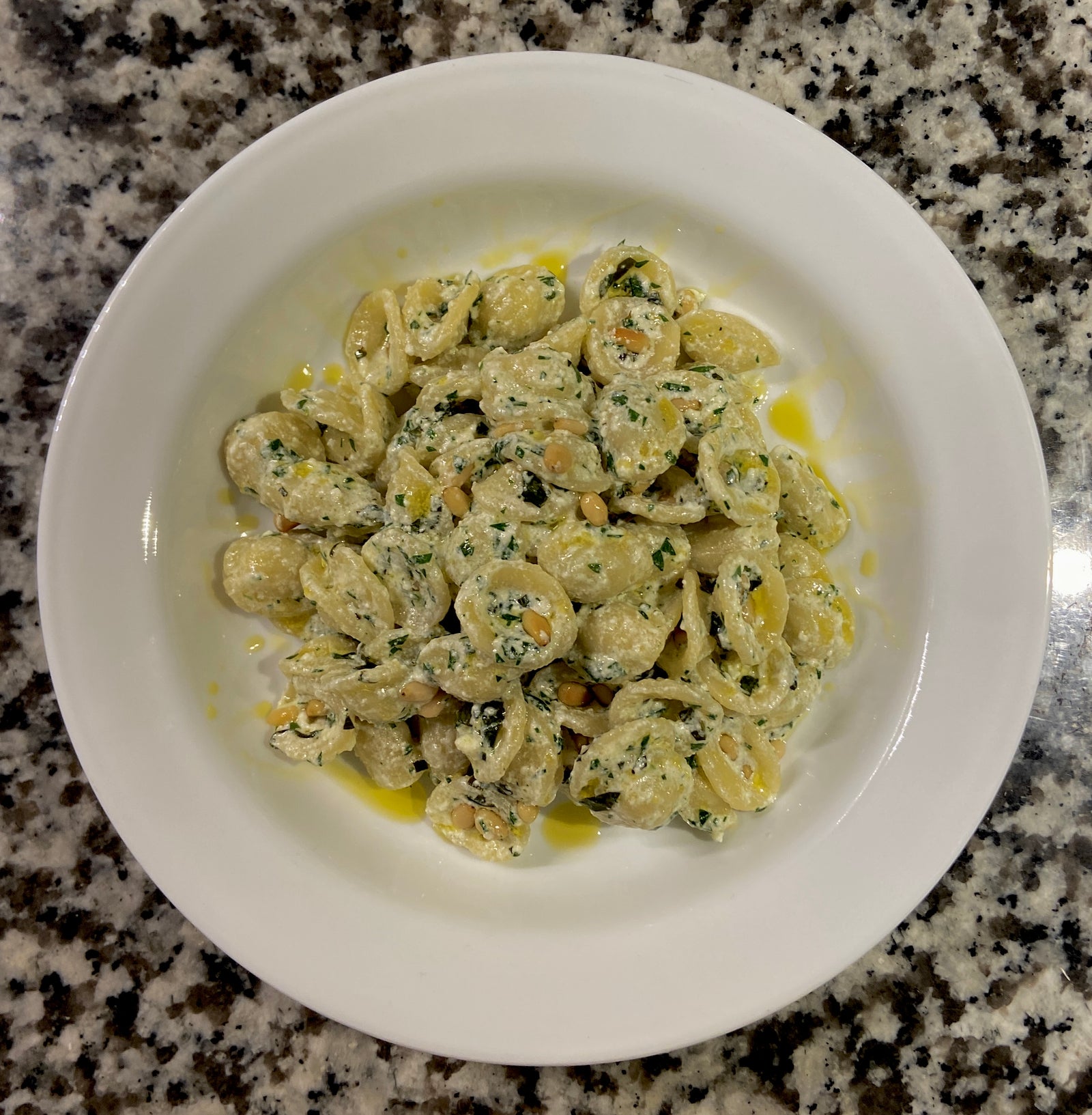 Pasta with Garlic Herb Ricotta