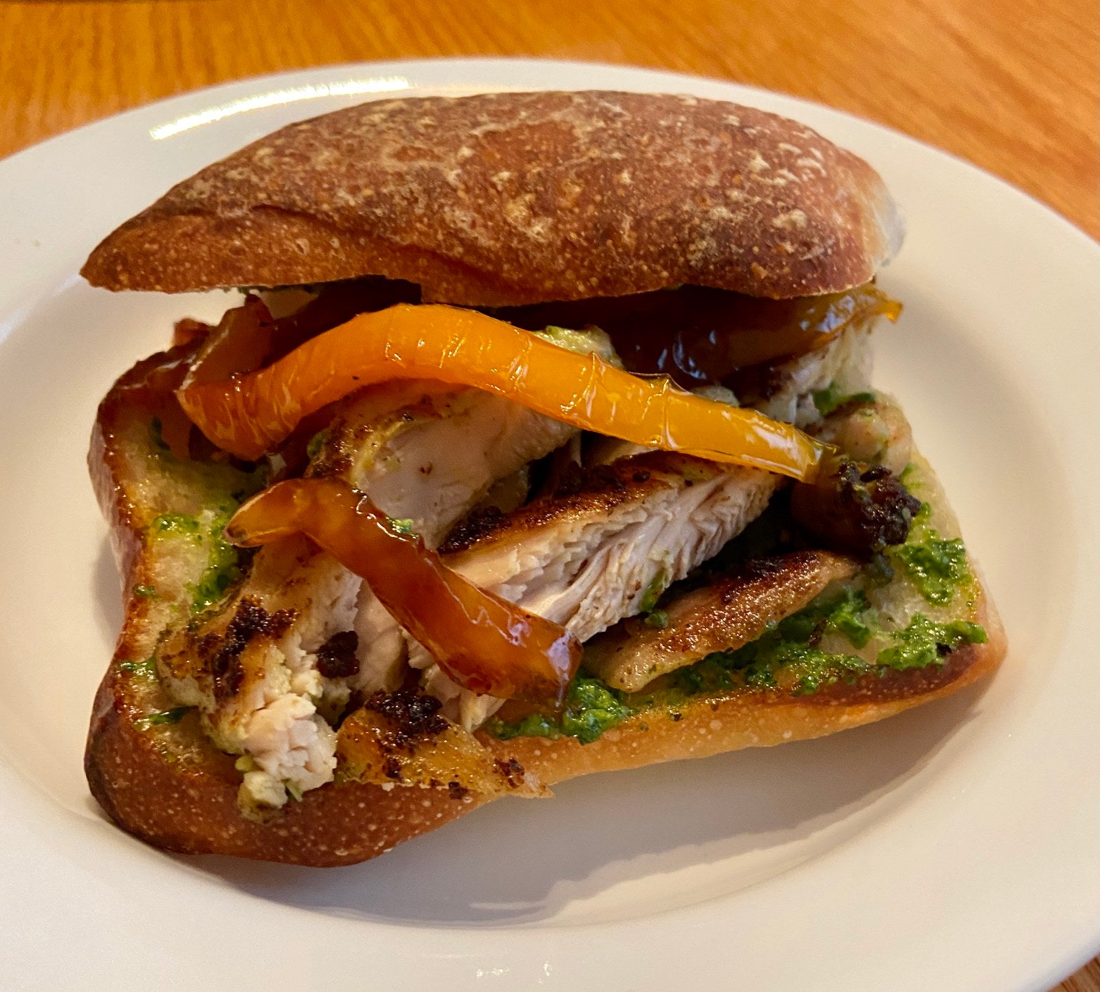 Biancolilla Arugula Pesto Chicken Sandwiches